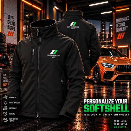 Personalized softshell racing - softshell,