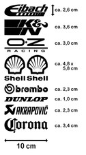 Motorsport Sponsoren Aufkleber