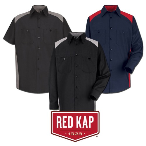 Red kap work shirt motorsport - kap,
