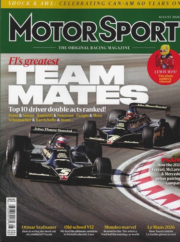 Motor sport magazine august - motor,