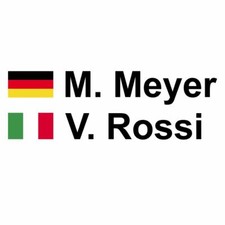 Autoaufkleber FLAGGE NAME