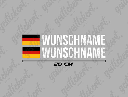 Aufkleber name - 20, &