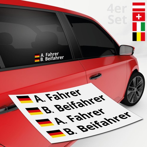 Autoaufkleber name flagge - autoaufkleber,