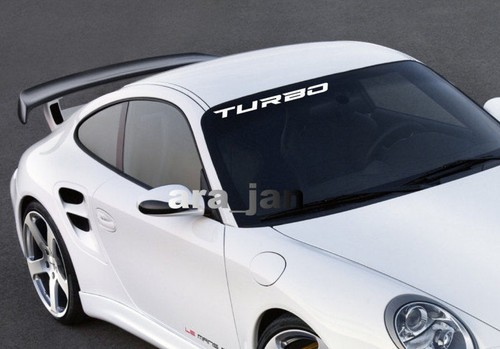 Windshield turbo racing decal - windshield,